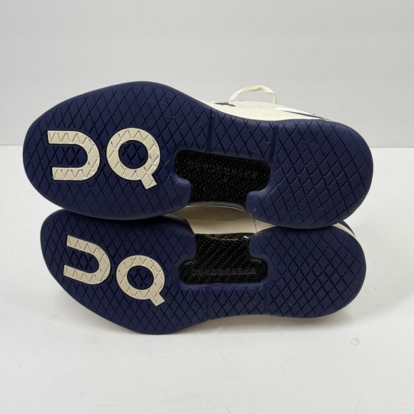 On The Roger Pro Tennis Shoes White Navy Mesh Womens Athletic Size 8.5 - Picture 5 of 9